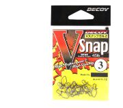 Застежка DECOY V-Snap SN-2 №3 45lb/20.4кг черный 13шт/уп (810927) Застежка DECOY V-Snap SN-2 №3 45lb/20.4кг черный 13шт/уп (810927)