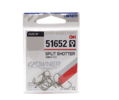 Крючок OWNER 51652-06 Split Shotter колечко зеленый 13шт/уп