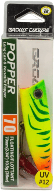 Воблер GROWS Culture POPPER поверхностный 70mm Floating UV # 12 Воблер GROWS Culture POPPER поверхностный 70mm Floating UV # 12