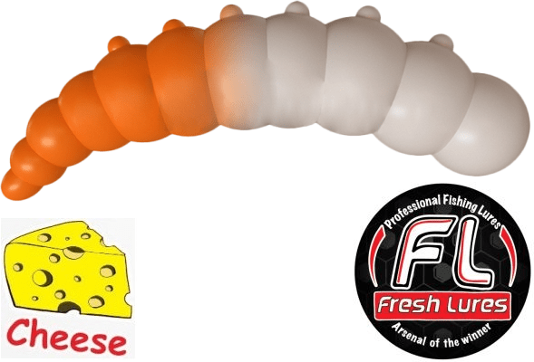 Силиконовая приманка FRESH LURES Big Junior 1.7”/43мм Сыр #222 7шт/уп