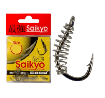 Крючок SAIKYO с пруж. KHS-10085 №6M 10шт/уп