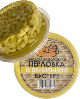 Насадка рыболовная РЫЖИЙ КОТ Перловка в бустере Ваниль 30мл Насадка рыболовная РЫЖИЙ КОТ Перловка в бустере Ваниль 30мл