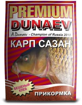 Прикормка DUNAEV Premium 1кг Карп-Сазан-Красная