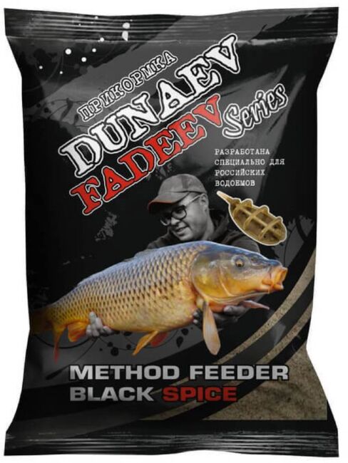 Прикормка DUNAEV-FADEEV 1кг Method Feeder Black Spice Прикормка DUNAEV-FADEEV 1кг Method Feeder Black Spice