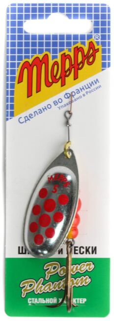 Блесна вращающаяся MEPPS Aglia Decore AG/RG (серебро/красн) №5 13г Блесна вращающаяся MEPPS Aglia Decore AG/RG (серебро/красн) №5 13г