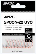 Крючок BKK Spoon-22 UVO #4 черный, оранжевый 9шт/уп Крючок BKK Spoon-22 UVO #4 черный, оранжевый 9шт/уп