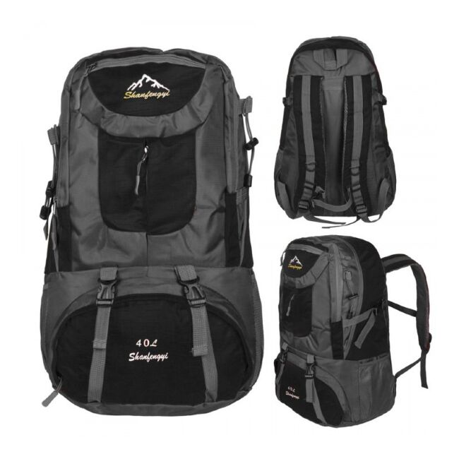 Рюкзак спортивный SHANFENQYI 40л 48*30*20см усилен.спина цв:черный BORNER-21 (700601) Рюкзак спортивный SHANFENQYI 40л 48*30*20см усилен.спина цв:черный BORNER-21 (700601)