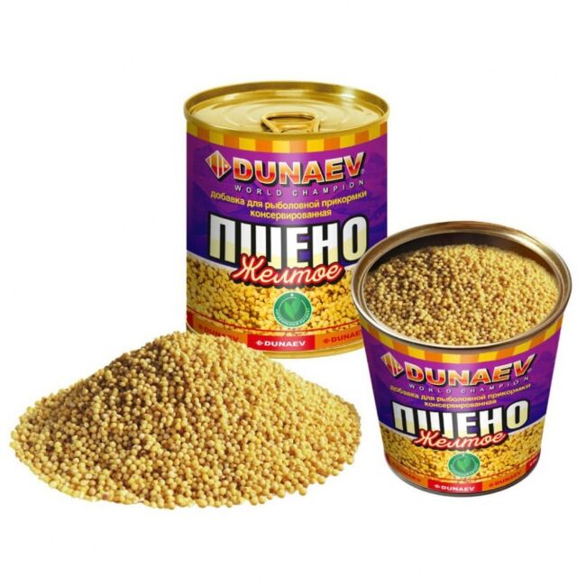 Добавка для прикормки металлобанка DUNAEV Пшено Желтое 320мл