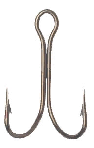 Крючок двойной CANNELLE Double Limerick 90° 2205BZ-01 1шт