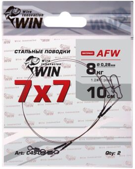 Поводок WIN 7х7 AFW 8кг 10см 2шт/уп С49-08-10 Поводок WIN 7х7 AFW 8кг 10см 2шт/уп С49-08-10