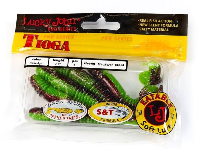 Виброхвост LUCKY JOHN Pro Series Tioga 3.9" 100мм #T44 5шт/уп 140104-T44 Виброхвост LUCKY JOHN Pro Series Tioga 3.9" 100мм #T44 5шт/уп 140104-T44