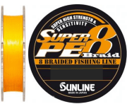 Плетёный шнур SUNLINE Super PE 8 Braid 150м #2.0/0.235мм 10.0кг оранжевый