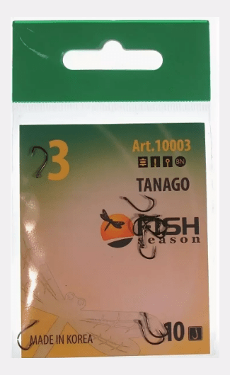Крючок FISH SEASON Tanago-Ring №3 колечко черный 10шт/уп 10003-03F Крючок FISH SEASON Tanago-Ring №3 колечко черный 10шт/уп 10003-03F