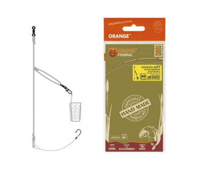 Монтаж фидер ORANGE Петля Гарднера Cage Feeder №57 40гр 1 hook #12 MF5740 Монтаж фидер ORANGE Петля Гарднера Cage Feeder №57 40гр 1 hook #12 MF5740