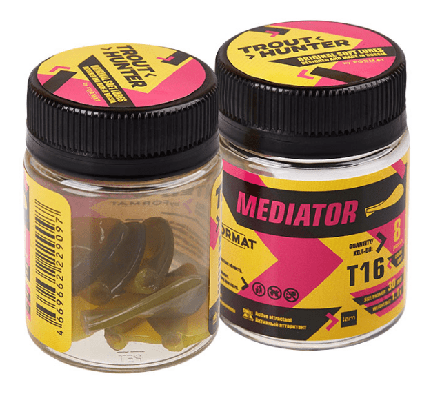 Силиконовая приманка IAM Trout Hunter Mediator 30мм #T16 1.1гр 8шт/уп