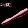 Силиконовая приманка SOOREX PRO Worm 80мм 1.3гр Сыр #105 Нежно-розовый/ Light pink 6шт/уп