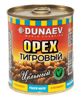 Добавка для прикормки металлобанка DUNAEV Тигровый орех цельный 320мл