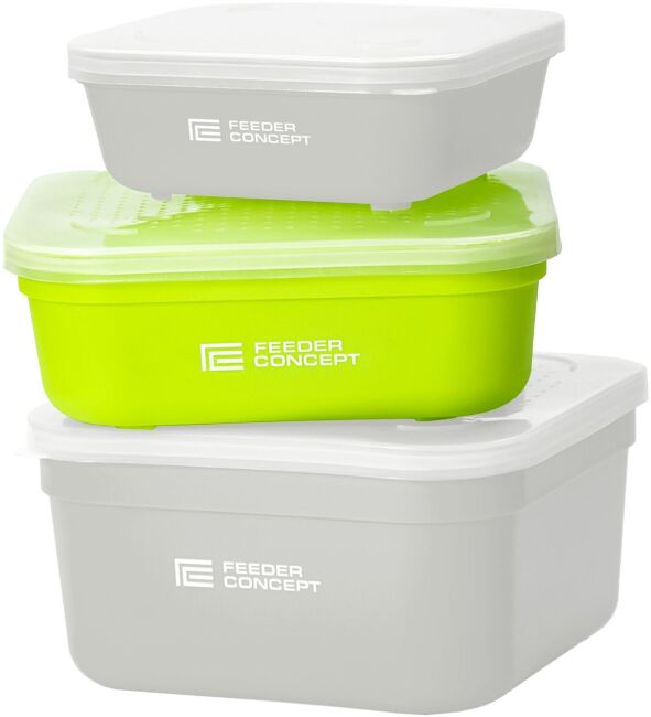 Коробка рыболовная для наживки с крышкой FC FEEDER BAIT BOX р.M