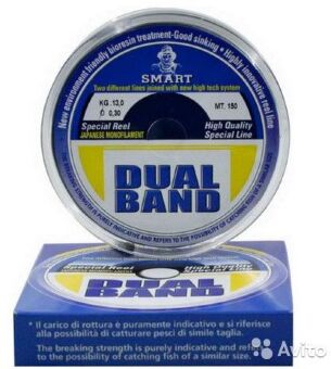 Леска Smart Dual Band 150м 0,30мм 14.5кг Леска Smart Dual Band 150м 0,30мм 14.5кг