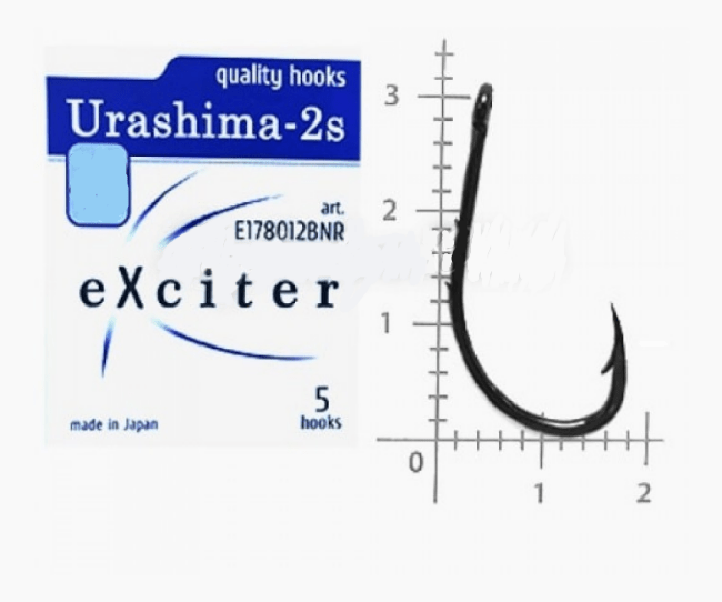Крючок EXCITER Urasima-2s #5/0 3шт/уп Крючок EXCITER Urasima-2s #5/0 3шт/уп