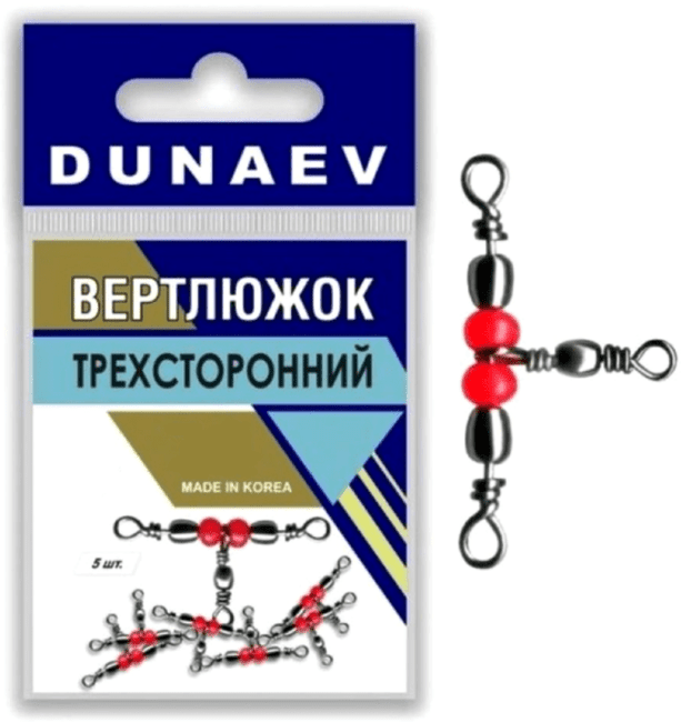 Вертлюжок трехсторонний DUNAEV #7x8 5шт/уп Вертлюжок трехсторонний DUNAEV #7x8 5шт/уп