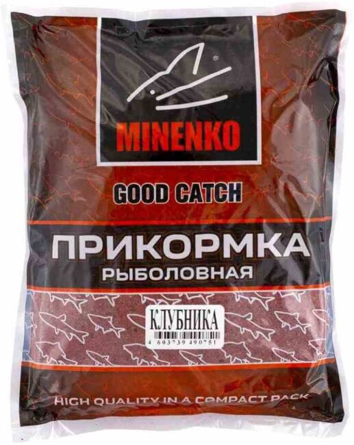 Прикормка MINENKO Good Catch Клубника 0.7кг