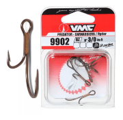 Крючок двойной VMC 9902 BZ №3/0 живцовый 5шт/уп