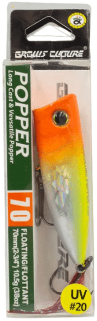 Воблер GROWS Culture POPPER поверхностный 70mm Floating UV # 20 Воблер GROWS Culture POPPER поверхностный 70mm Floating UV # 20