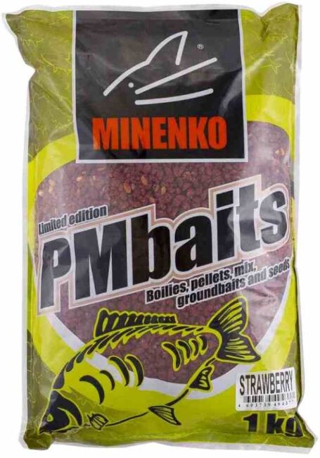 Прикормка MINENKO PM Baits Strawberry 1кг Прикормка MINENKO PM Baits Strawberry 1кг