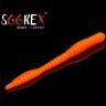 Силиконовая приманка SOOREX PRO Worm 80мм 1.3гр Сыр #106 Оранжевый/ Orange 6шт/уп