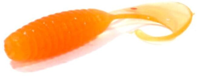 Твистер ALLVEGA Flutter Tail Grub 8см 3.6гр 7шт/уп #023 crazy carrot