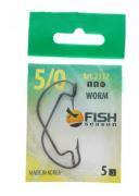 Крючок офсетный FISH SEASON Worm №5/0 черный 5шт/уп 2312-0015F Крючок офсетный FISH SEASON Worm №5/0 черный 5шт/уп 2312-0015F