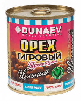 Добавка для прикормки металлобанка DUNAEV Тигровый орех цельный Тутти-Фрутти 320мл