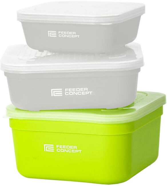 Коробка рыболовная для наживки с крышкой FC FEEDER BAIT BOX р.L