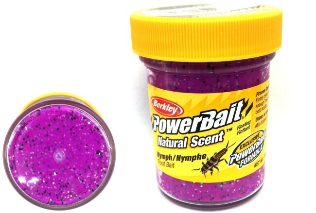 Паста форелевая Berkley Powerbait Natural Scent Glitter Trout Bait (50г) Nymph Glitter 1152859