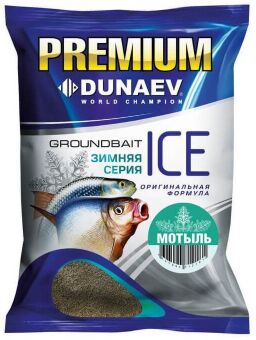 Прикормка DUNAEV Ice Premium 0.9кг Мотыль