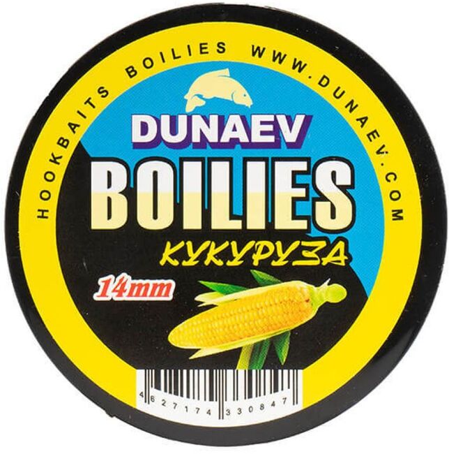 Бойлы DUNAEV Вареные 14мм Кукуруза