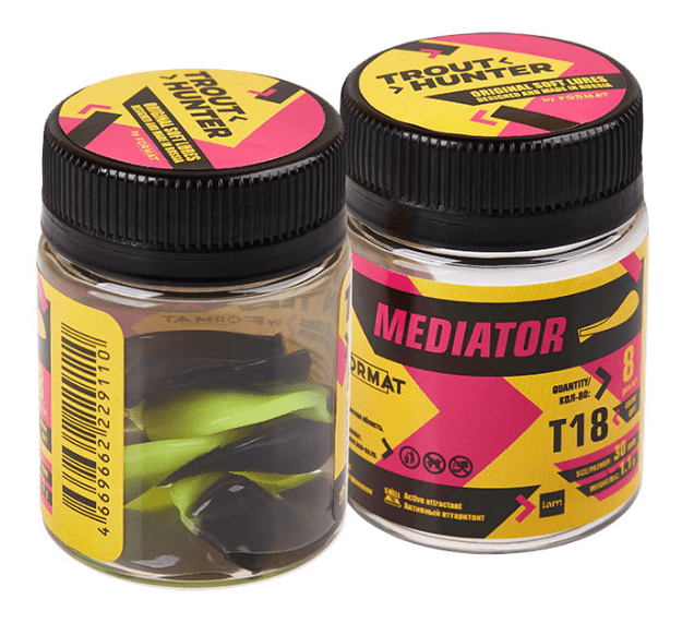 Силиконовая приманка IAM Trout Hunter Mediator 30мм #T18 1.1гр 8шт/уп