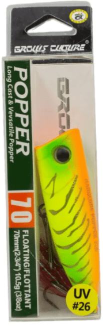 Воблер GROWS Culture POPPER поверхностный 70mm Floating UV # 26 Воблер GROWS Culture POPPER поверхностный 70mm Floating UV # 26
