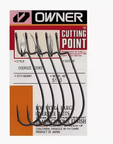 Крючок офсетный OWNER 5110-11/0 Oversize hooks черный 4шт/уп Крючок офсетный OWNER 5110-11/0 Oversize hooks черный 4шт/уп