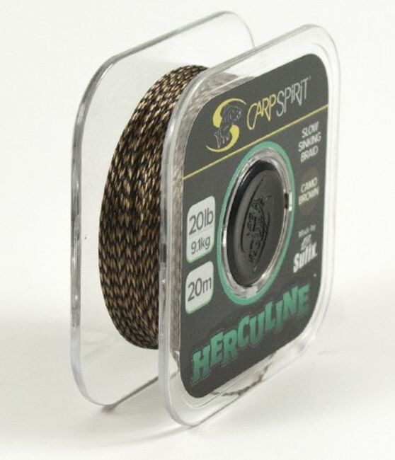 Поводковый материал CARP SPIRIT Herculine Braid 20м 20LB/9.1кг Camo Brown