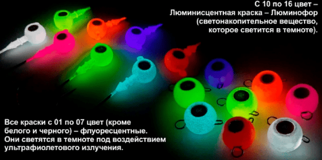 Джиг-головка крашеная ПТФ МОРМЫШ Шар 48гр кр-к: VD-079 №8/0 цв:02-желтый 3шт/уп