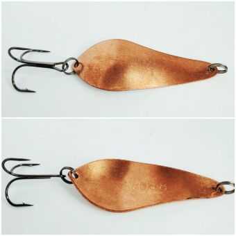 Блесна колеблющаяся РУССКАЯ ПРИМАНКА Атом 7см 14гр #медь матовая Блесна колеблющаяся РУССКАЯ ПРИМАНКА Атом 7см 14гр #медь матовая
