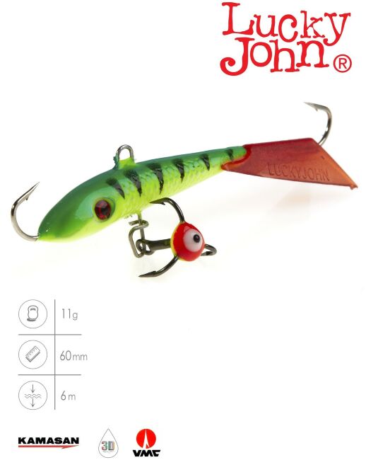 Балансир Lucky John FIN 4 с тр. 60мм/36RT блистер Балансир Lucky John FIN 4 с тр. 60мм/36RT блистер