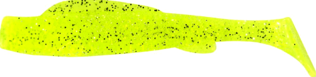 Виброхвост ALLVEGA Bite Fighter Float 8см 4.9гр 4шт/уп #001 chartreuse