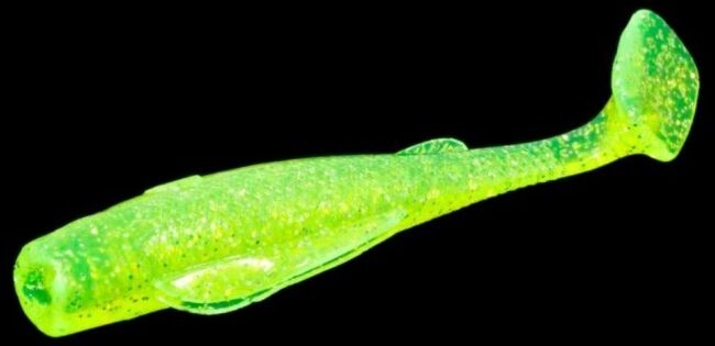 Виброхвост ALLVEGA Bite Fighter Float 8см 4.9гр 4шт/уп #001 chartreuse