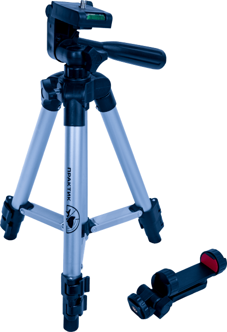 Штатив-тренога ПРАКТИК с держателем, серебристый, 65см