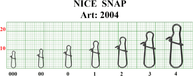 Застежка FISH SEASON Nice Snap №00 9кг 8шт/уп 2004-00F