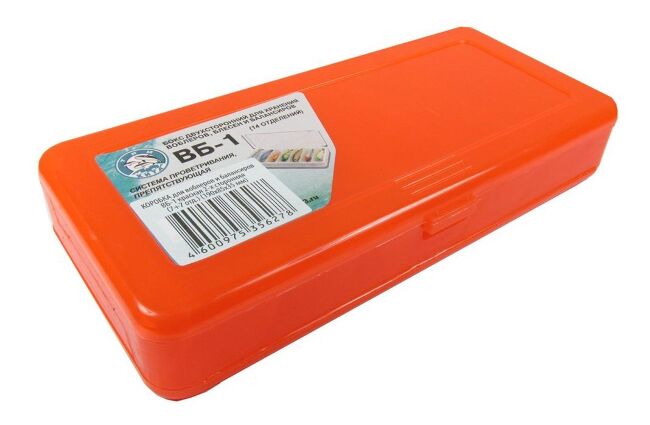 Коробка ТРИ КИТА для воблеров и балансиров ВБ-1 красн 2-х стор(7+7отд) 190*85*35мм