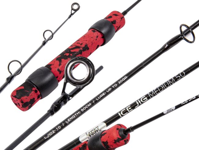 Удилище телескопическое зимнее Lucky John ICE JIG Medium 50см